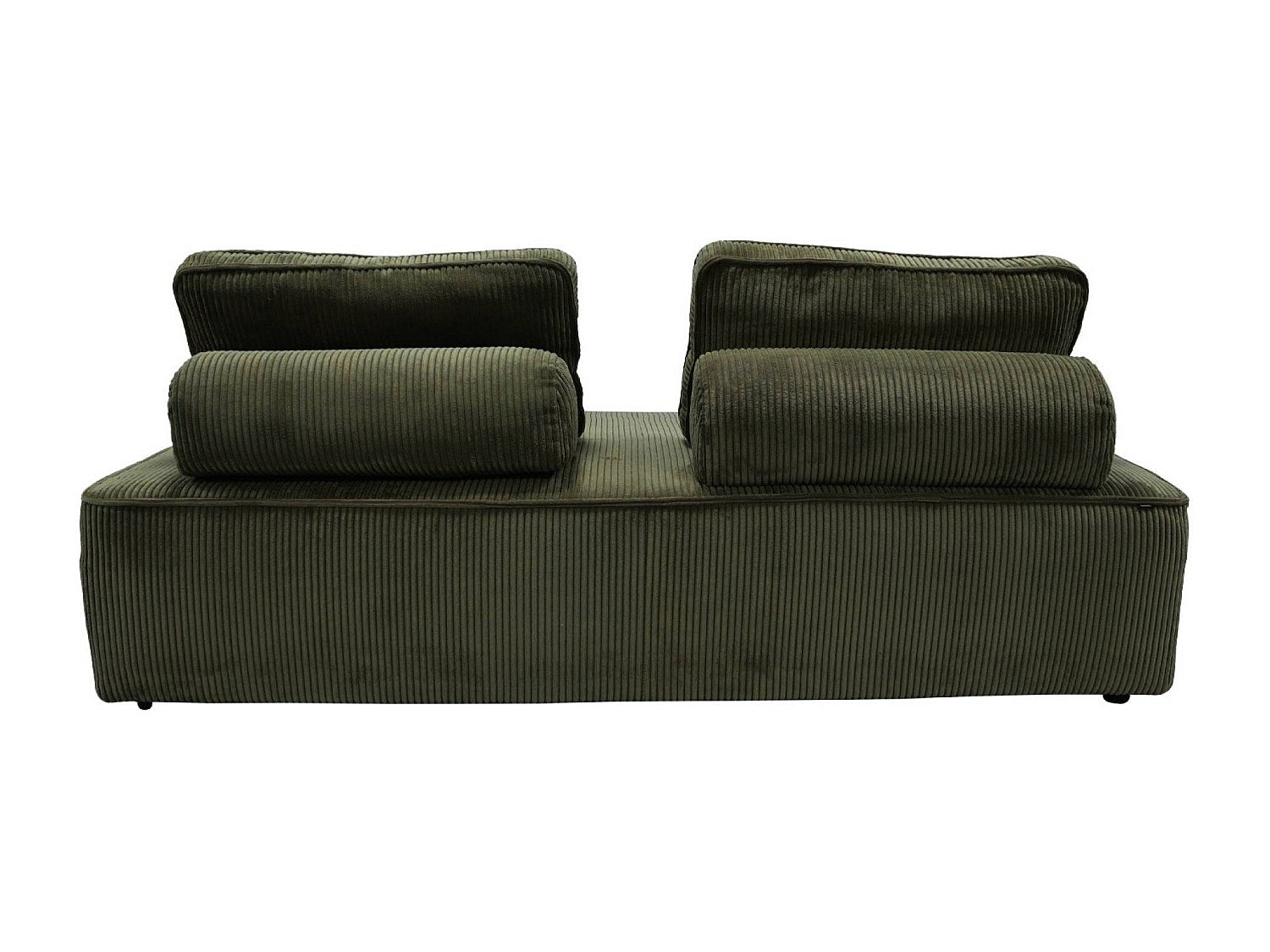Chauffeuse modulable 2 places vert velours