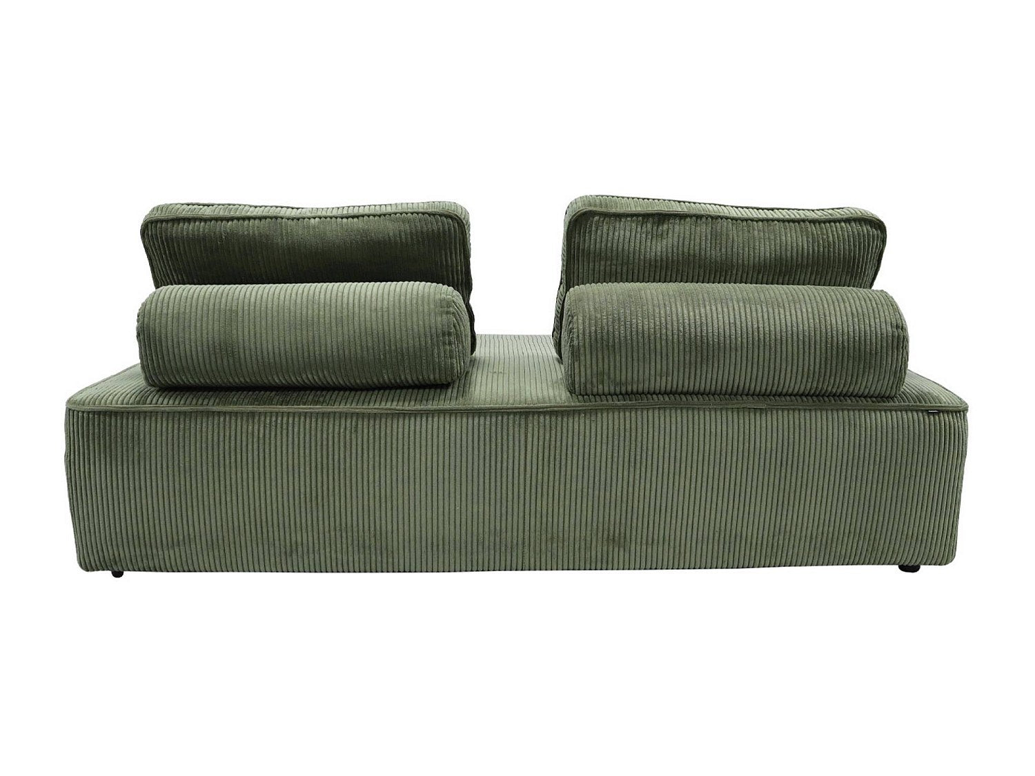 Chauffeuse modulable 2 places vert velours