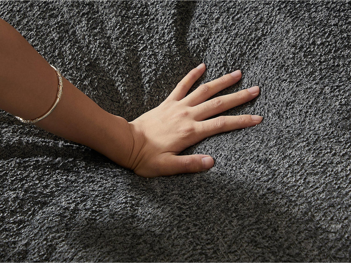 Angle pour canapé modulable 6 places gris tissu