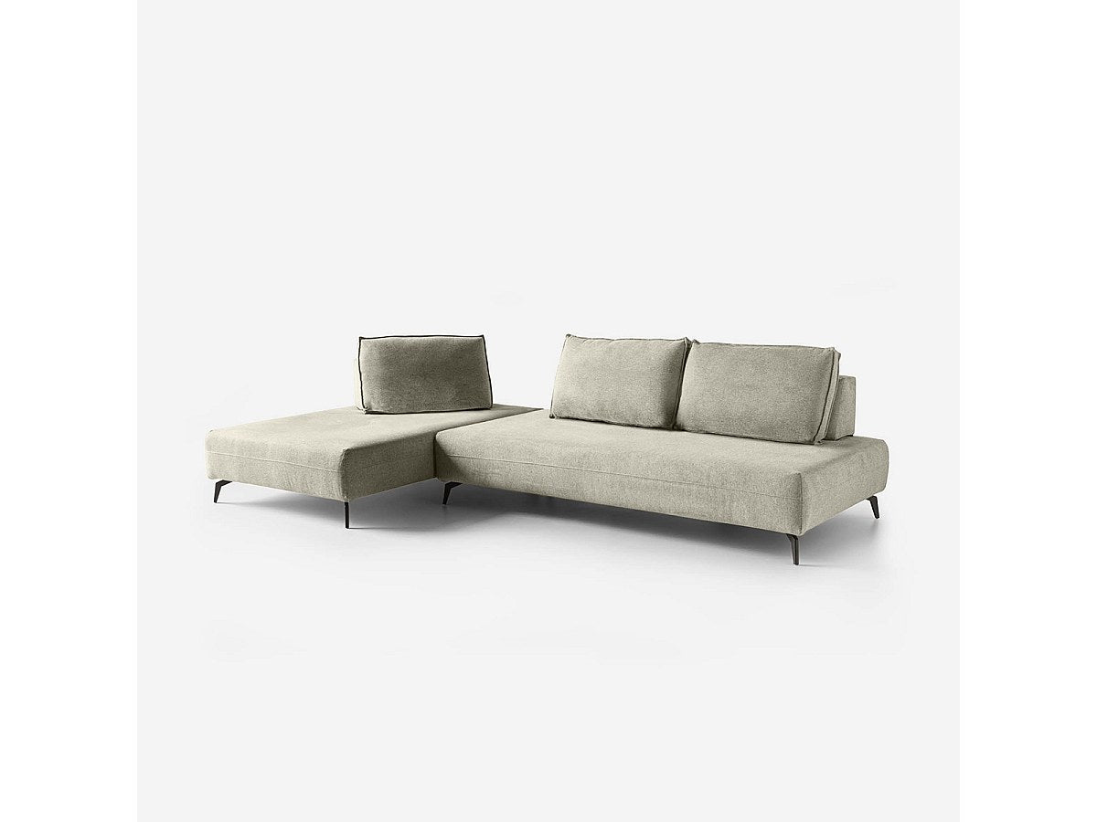 Canapé modulable 3 places beige tissu
