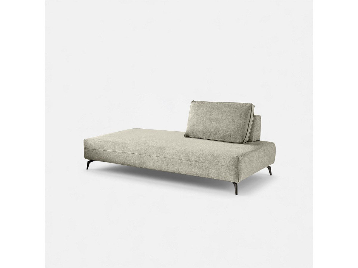 Méridienne pour canapé modulable beige tissu