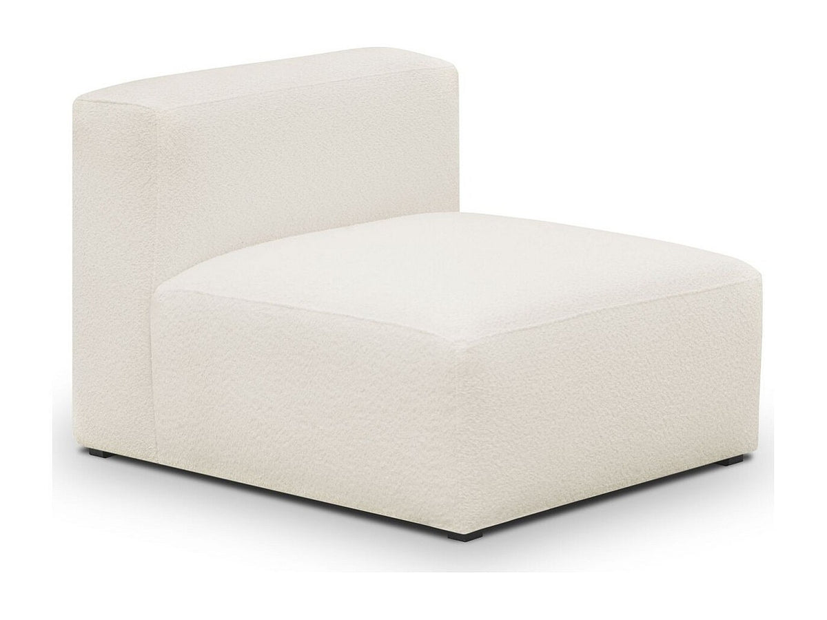 Méridienne pour canapé modulable 4 places beige tissu