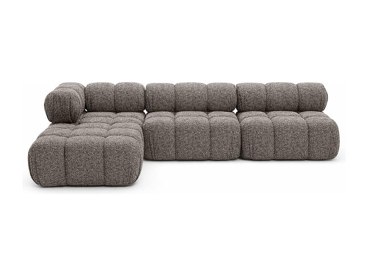Canapé modulable marron tissu