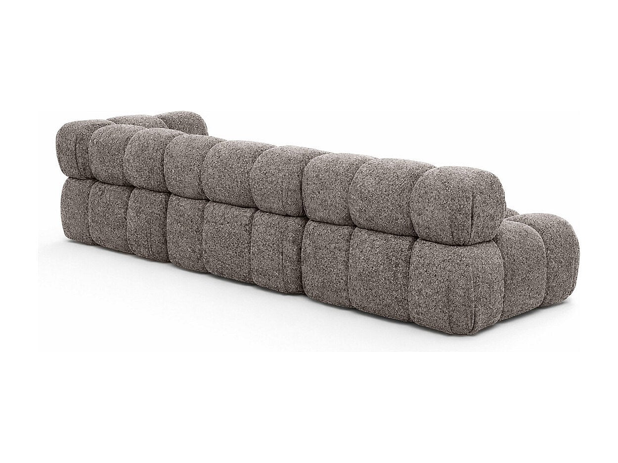 Canapé modulable marron tissu