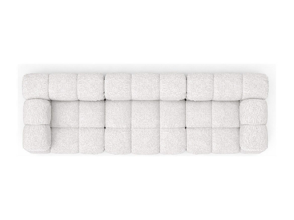 Canapé modulable 3 places beige tissu