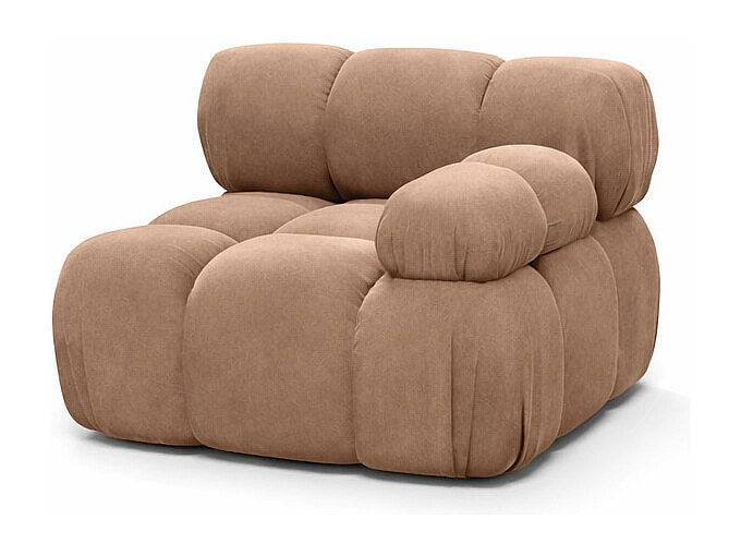 Canapé modulable marron tissu