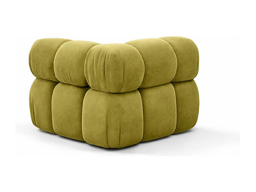 Canapé modulable vert tissu