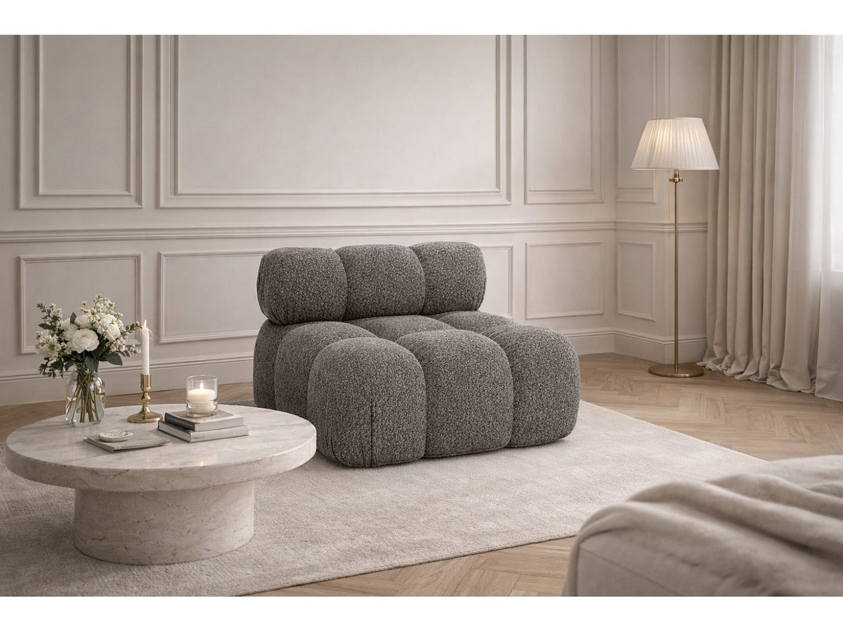 Canapé modulable marron tissu