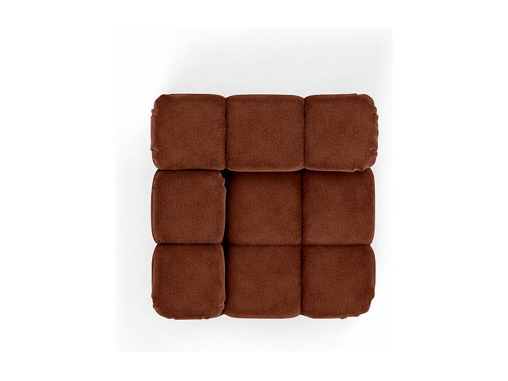 Canapé modulable marron tissu