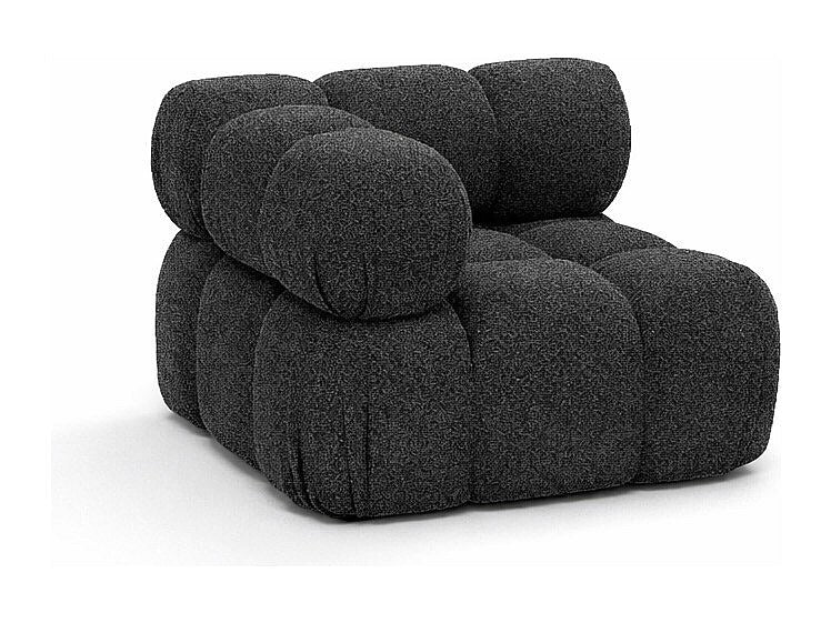 Canapé modulable gris tissu