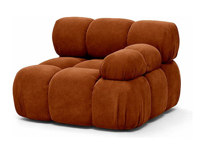 Canapé modulable marron tissu