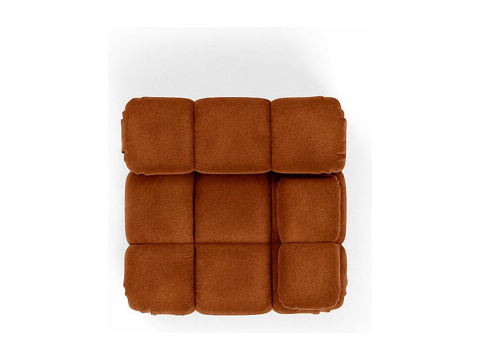 Canapé modulable marron tissu