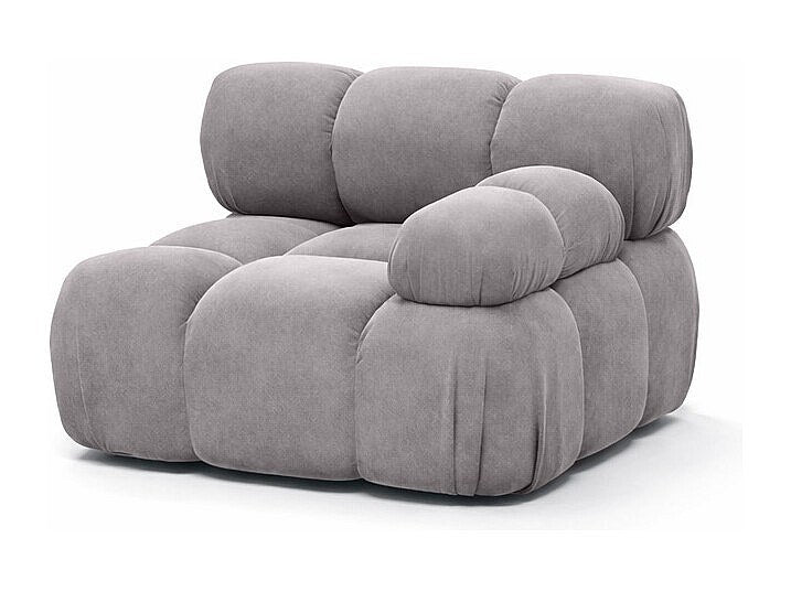 Canapé modulable gris tissu