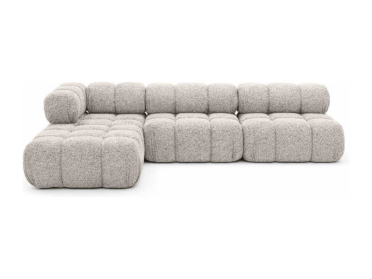Canapé modulable beige tissu