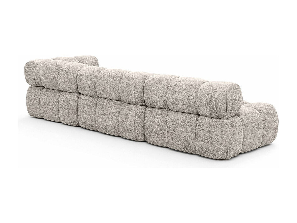 Canapé modulable beige tissu