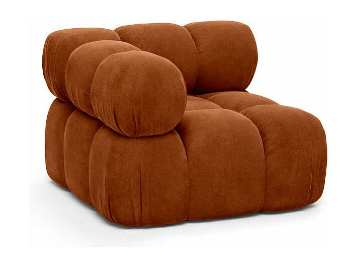 Canapé modulable marron tissu