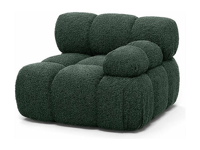 Canapé modulable vert tissu
