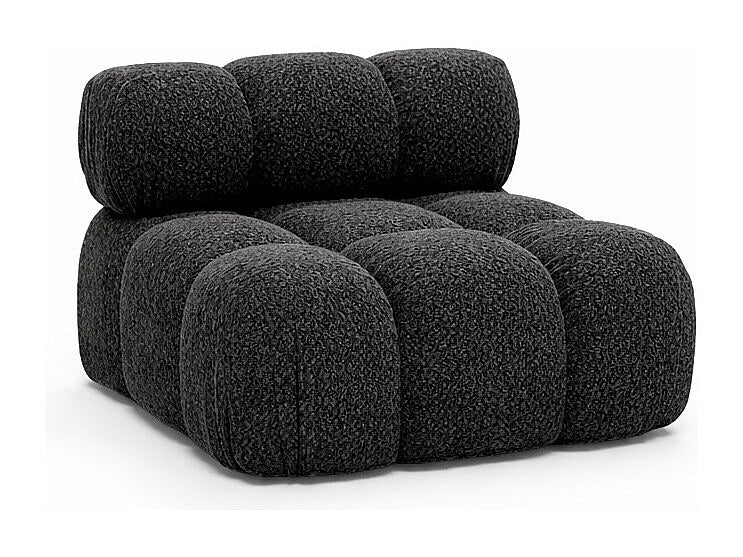 Canapé modulable gris tissu