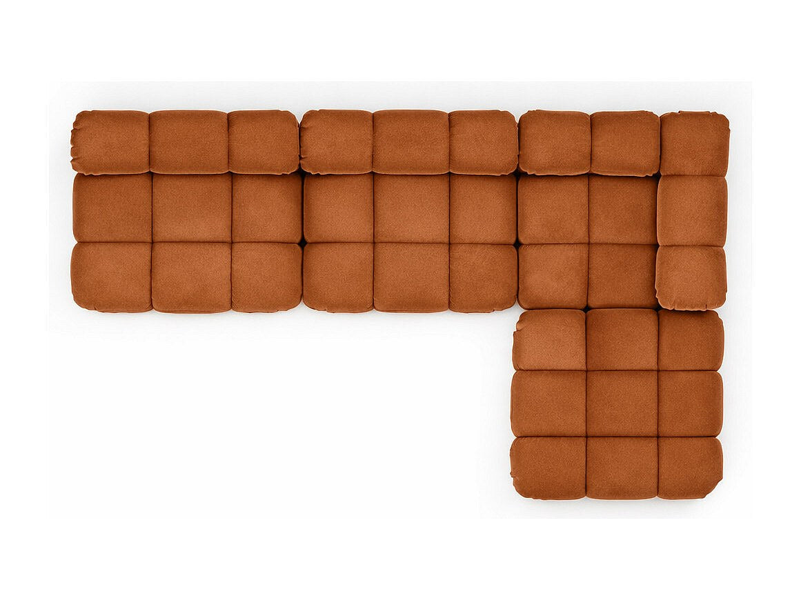 Canapé modulable marron tissu