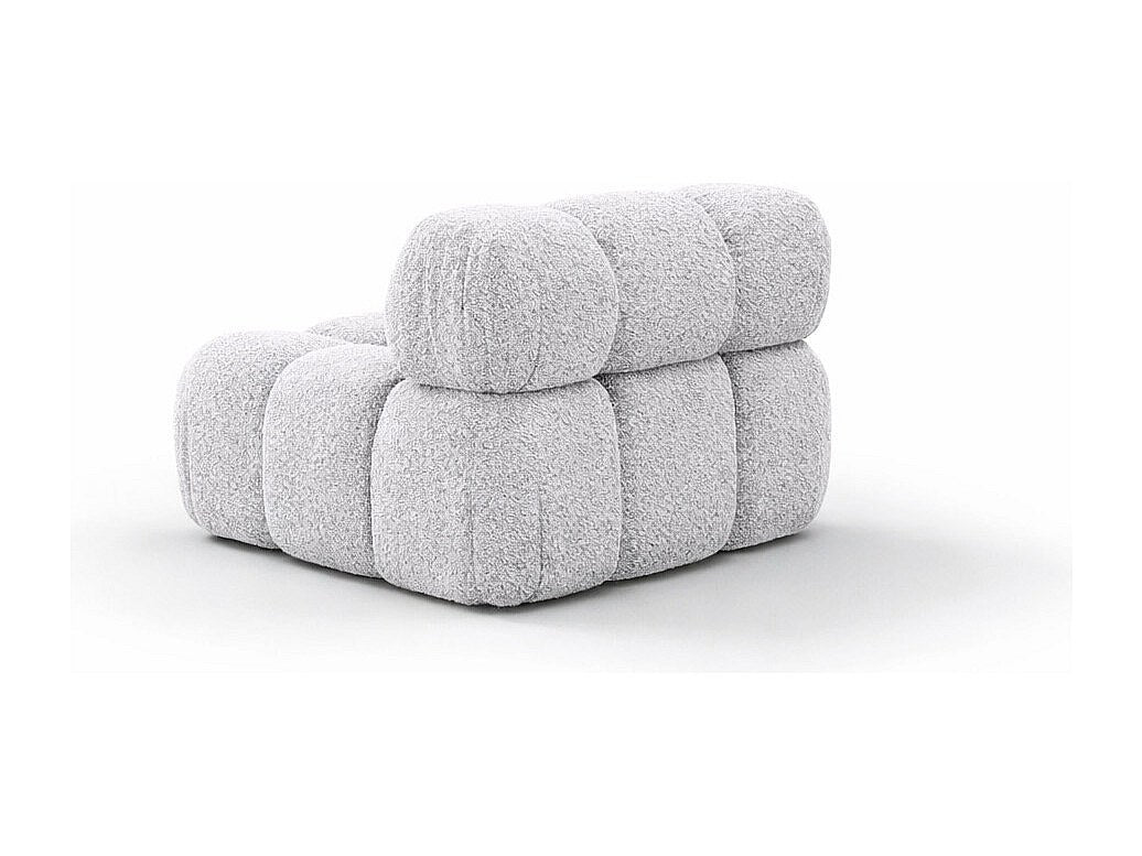 Canapé modulable gris tissu
