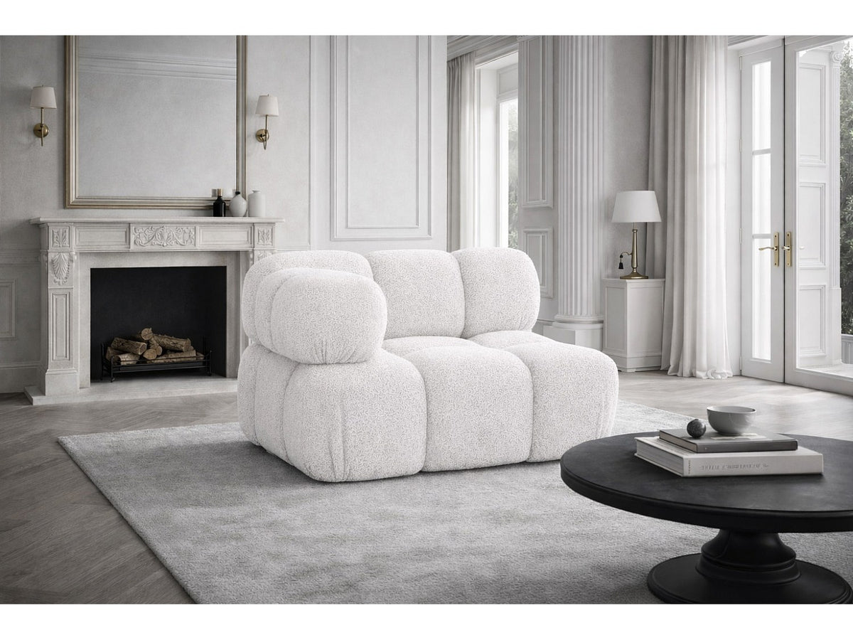 Canapé modulable beige tissu