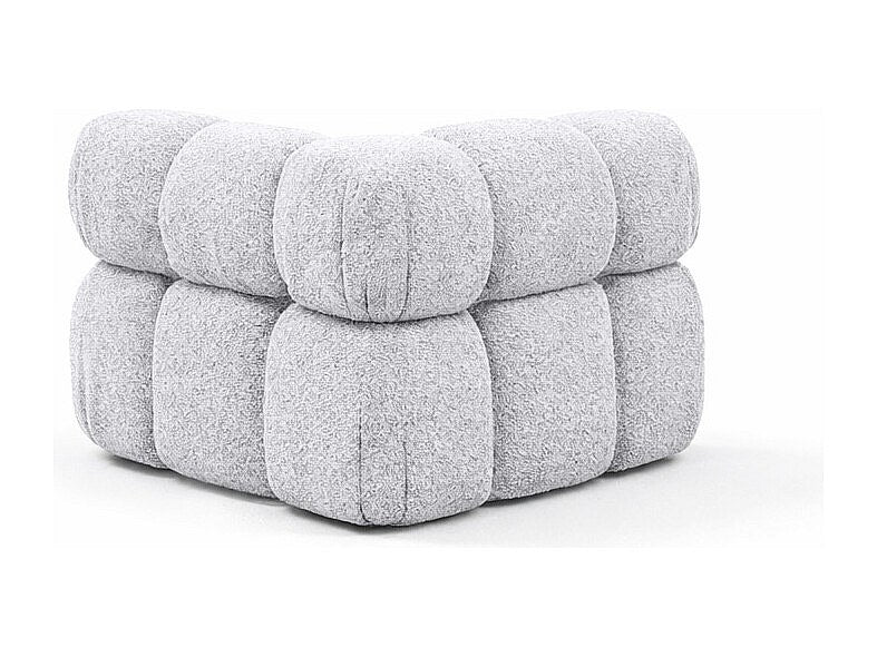 Canapé modulable gris tissu