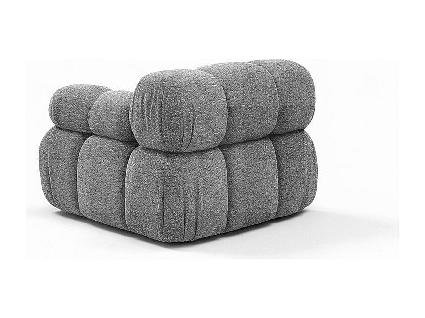 Canapé modulable gris tissu