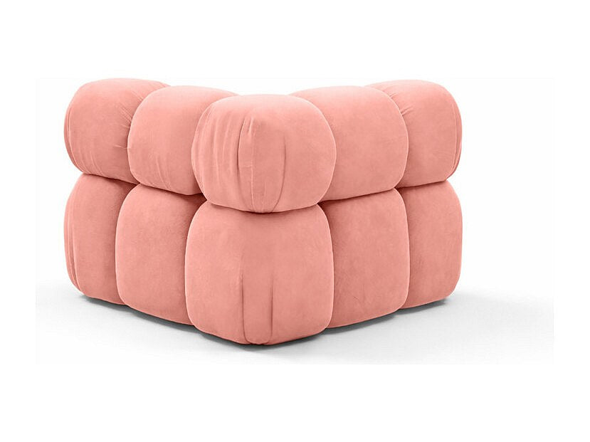 Canapé modulable rose tissu