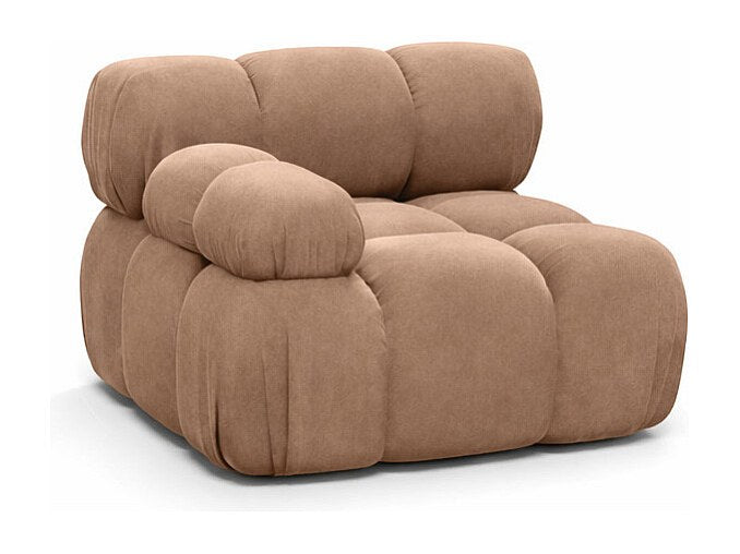 Canapé modulable marron tissu