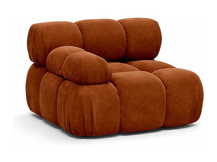 Canapé modulable marron tissu