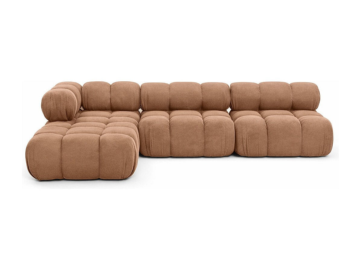 Canapé modulable marron tissu