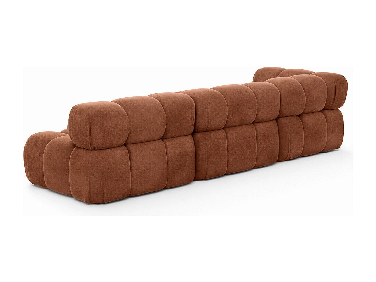 Canapé modulable marron tissu