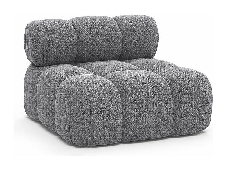 Canapé modulable gris tissu