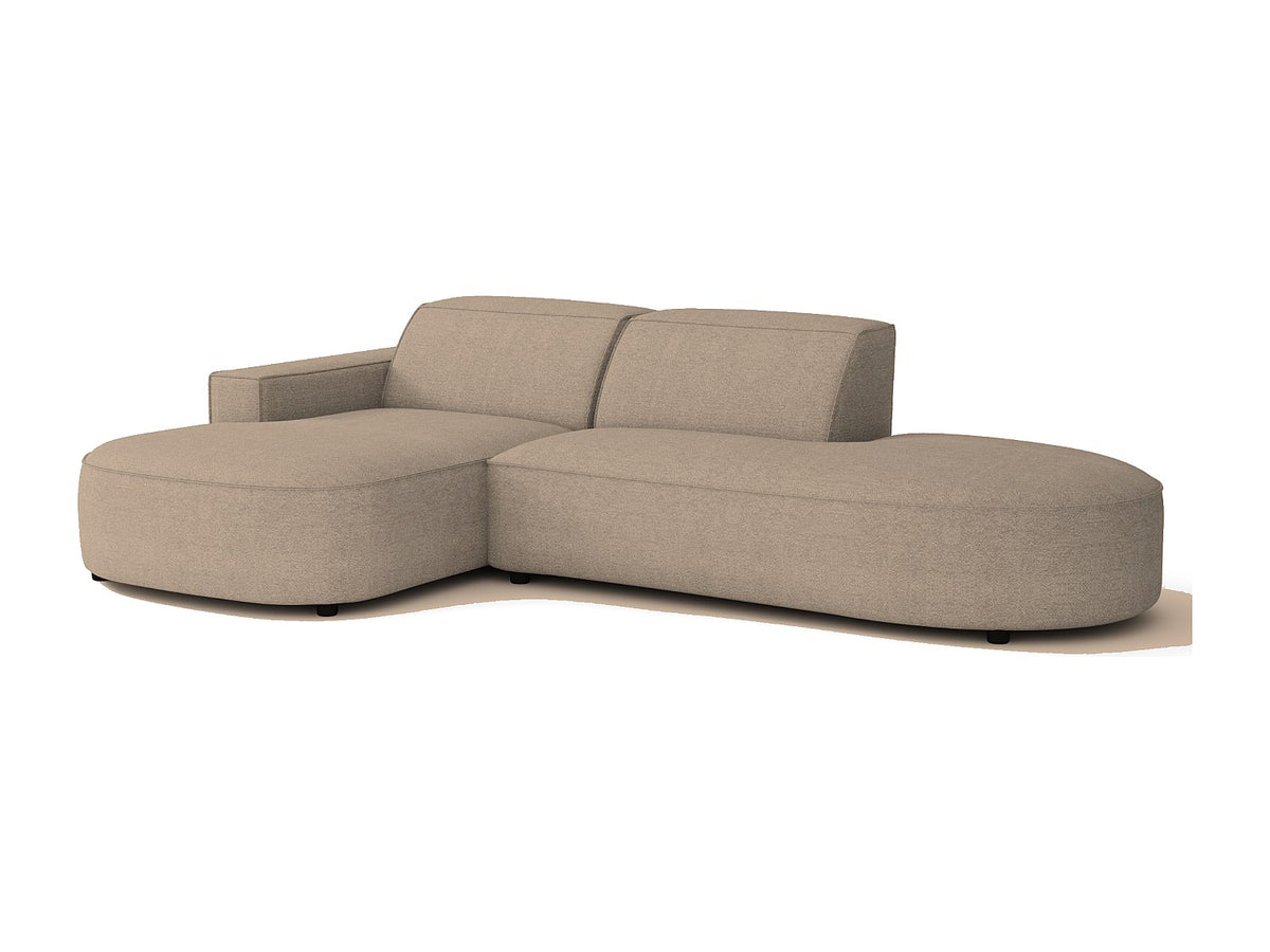 Angle pour canapé modulable beige tissu