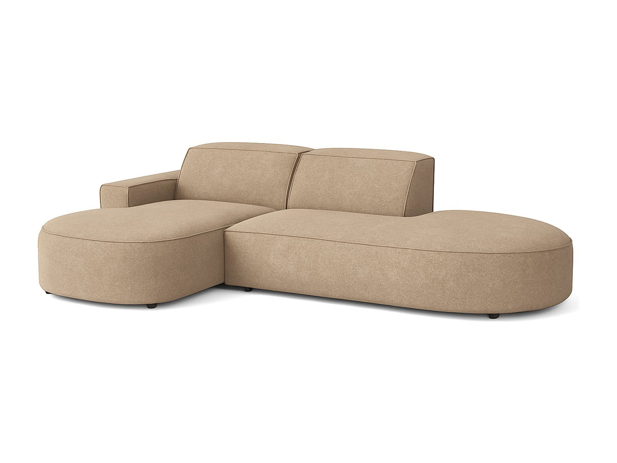 Angle pour canapé modulable marron tissu