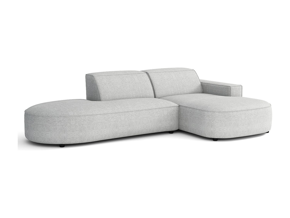 Angle pour canapé modulable gris tissu