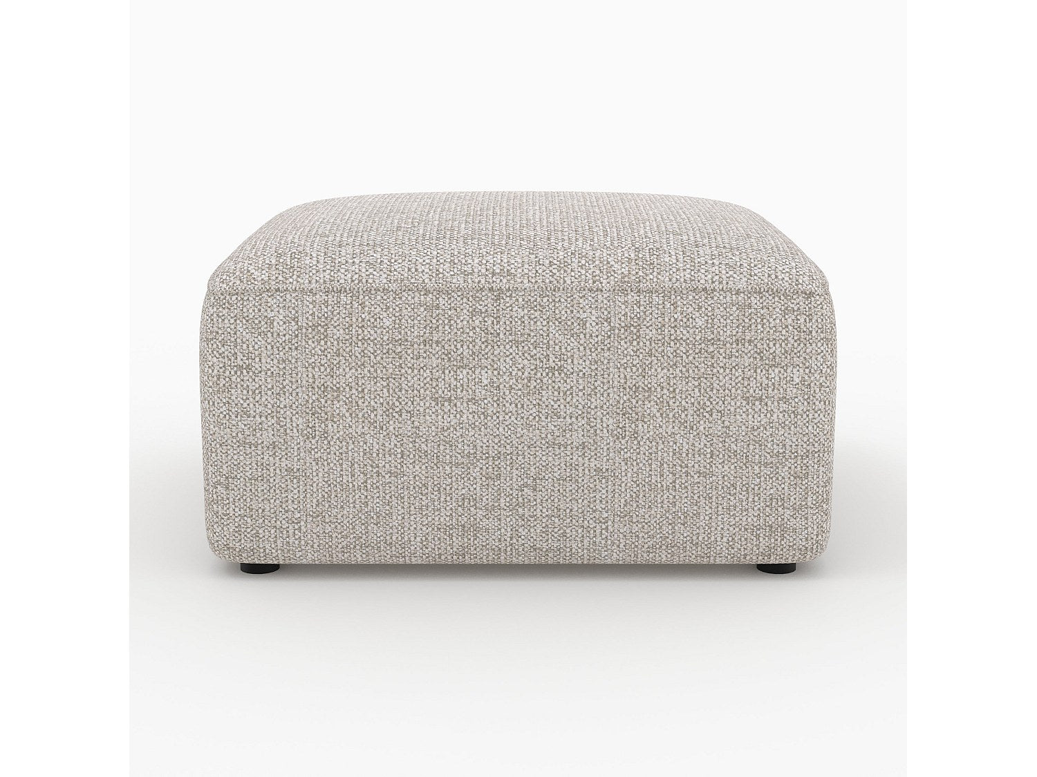 Pouf pour canapé modulable 4 places beige tissu - Hestia
