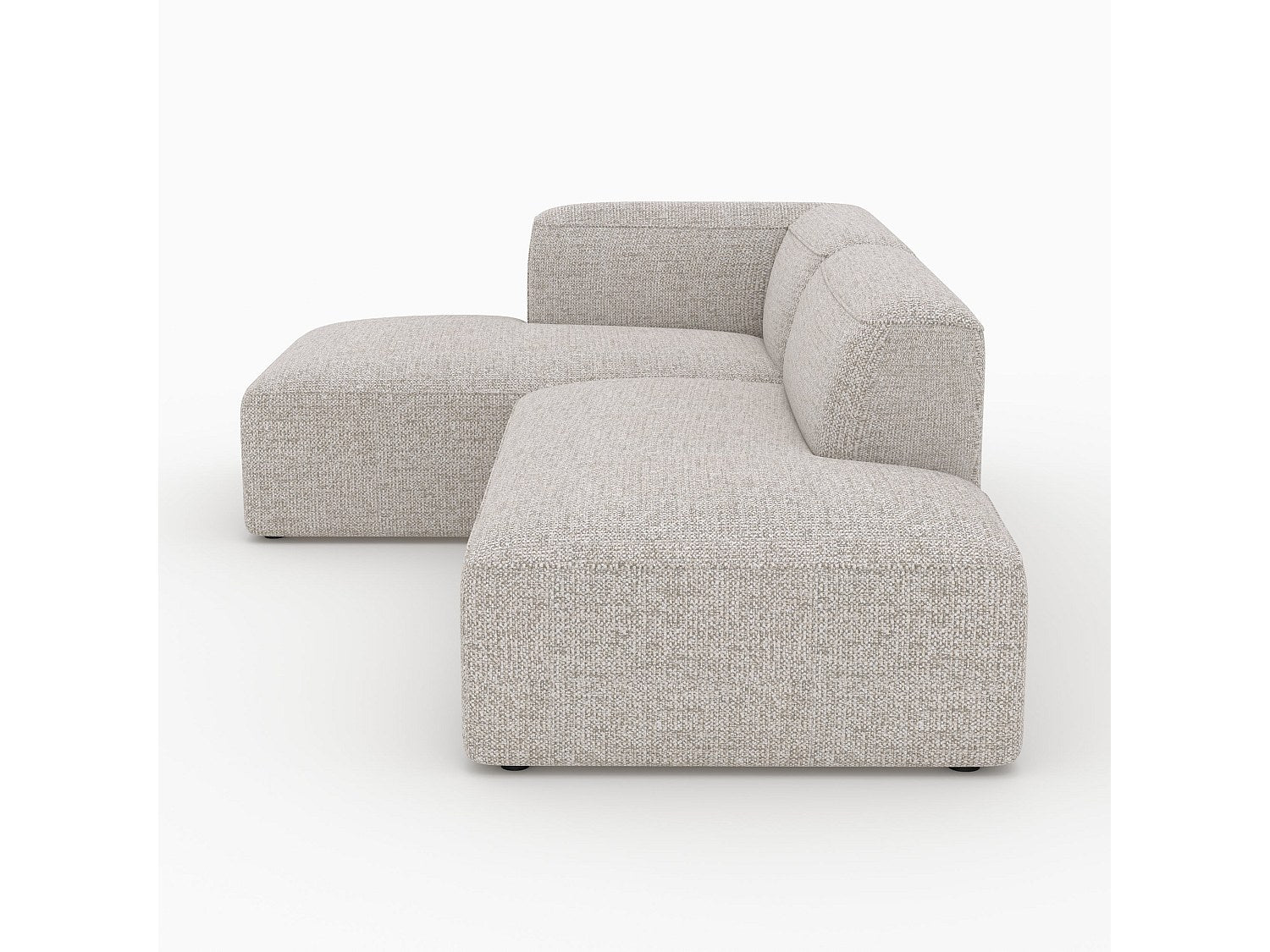 Canapé modulable beige tissu - Hestia