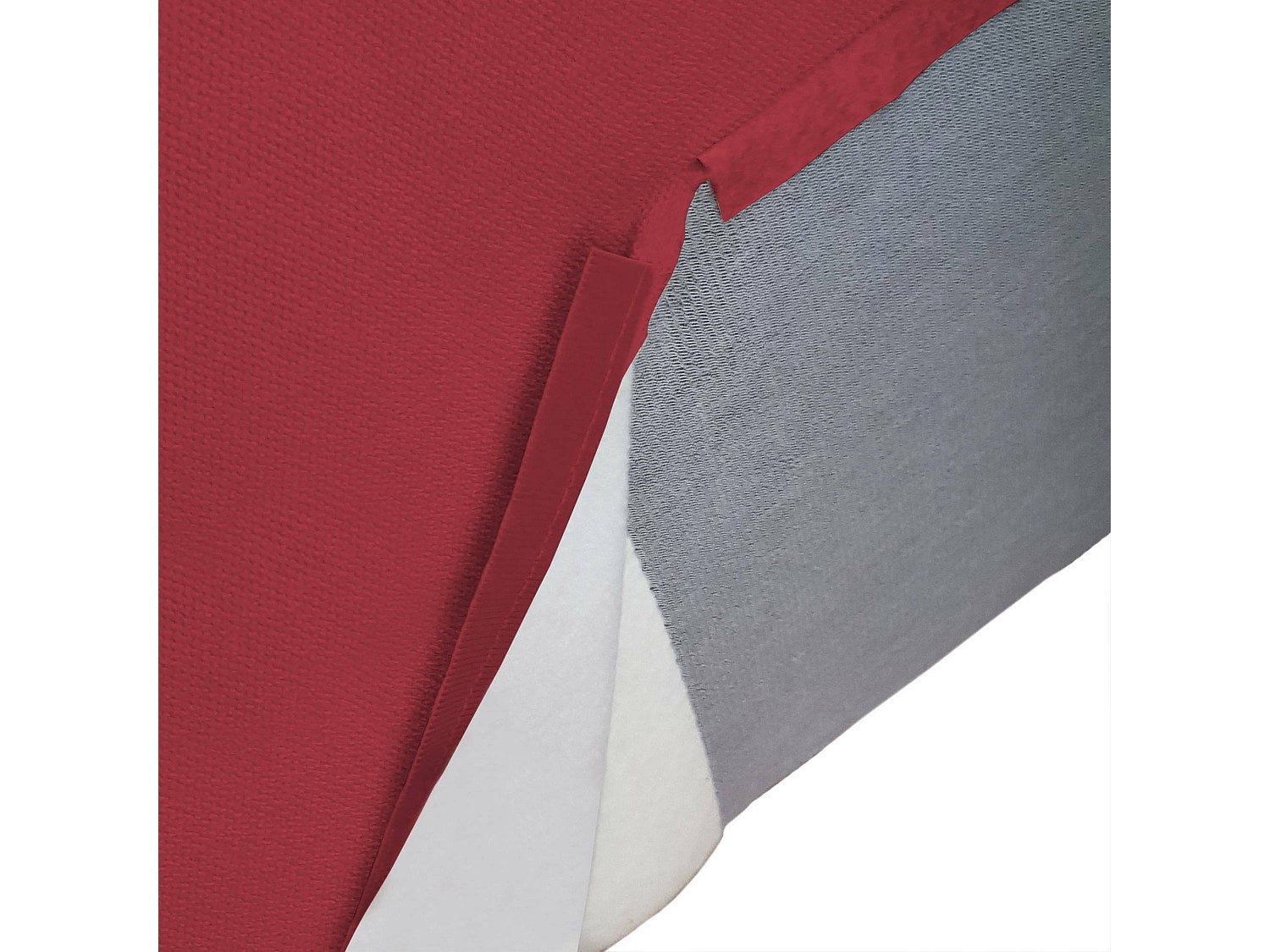 Canapé modulable 2 places rouge tissu