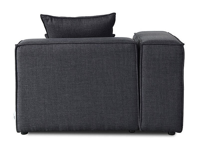 Canapé modulable gris tissu