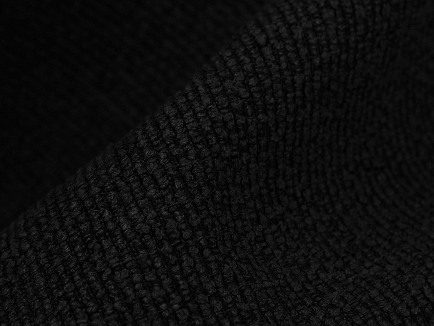 Canapé modulable 2 places noir tissu