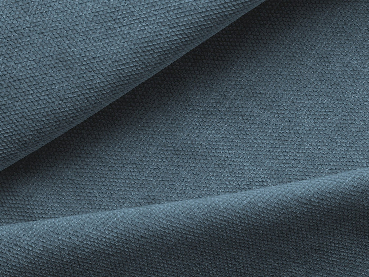 Canapé modulable 4 places bleu tissu