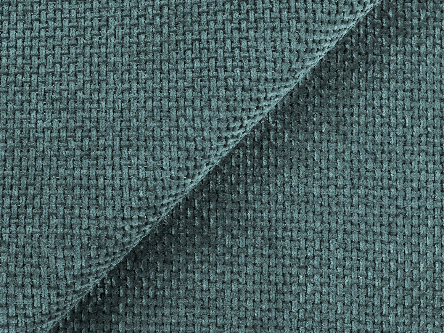 Canapé modulable 2 places bleu tissu