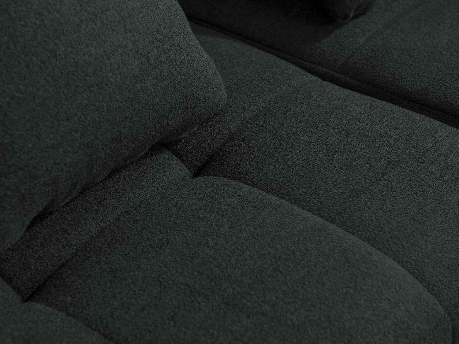 Canapé modulable 3 places vert tissu