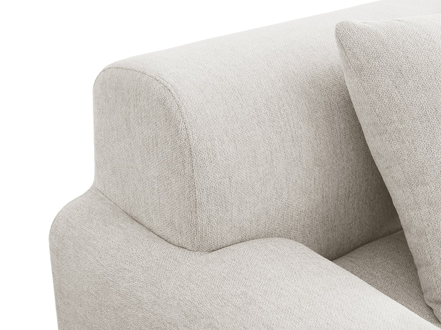 Canapé modulable 3 places beige tissu