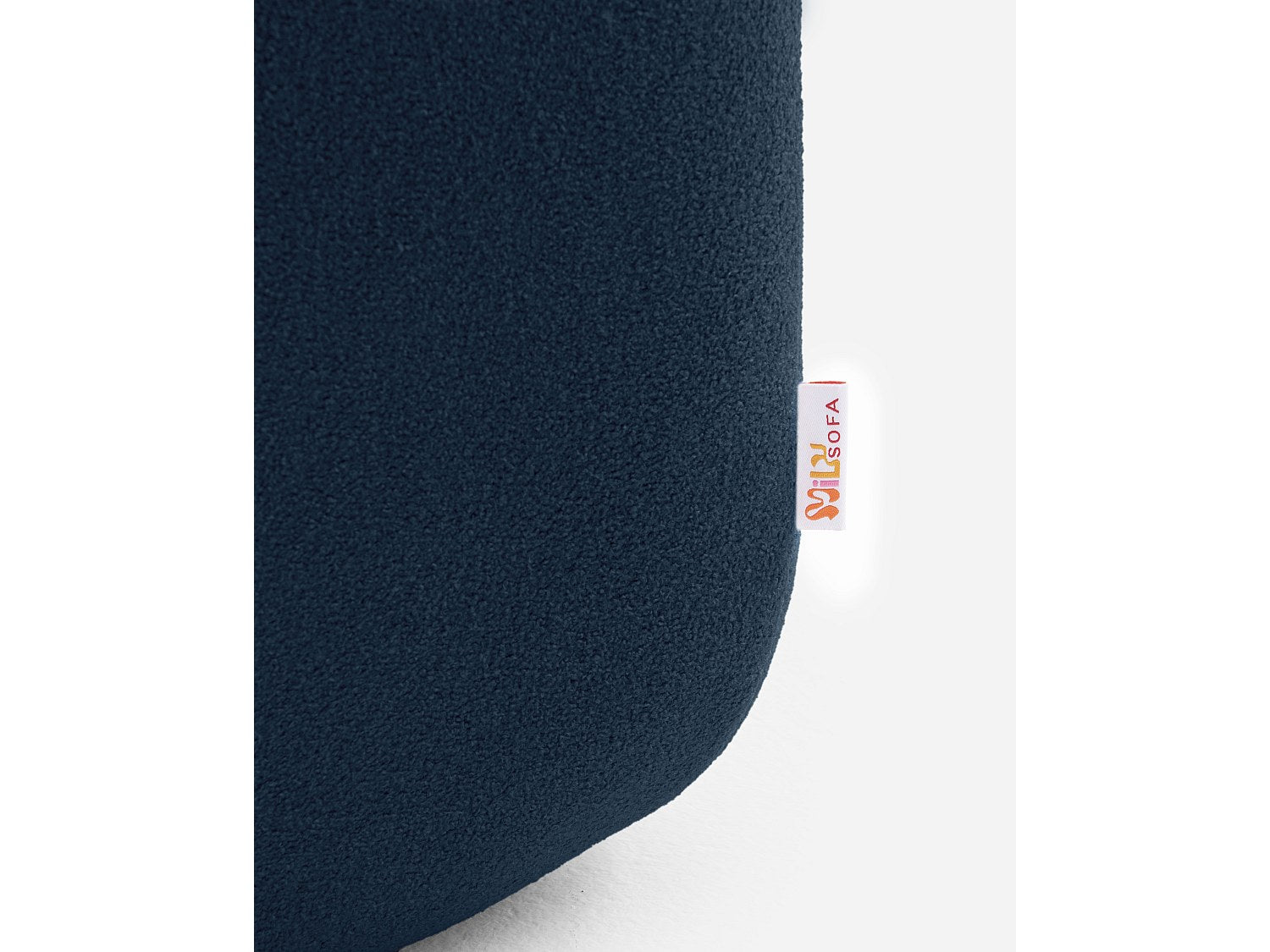 Méridienne pour canapé modulable 4 places bleu tissu