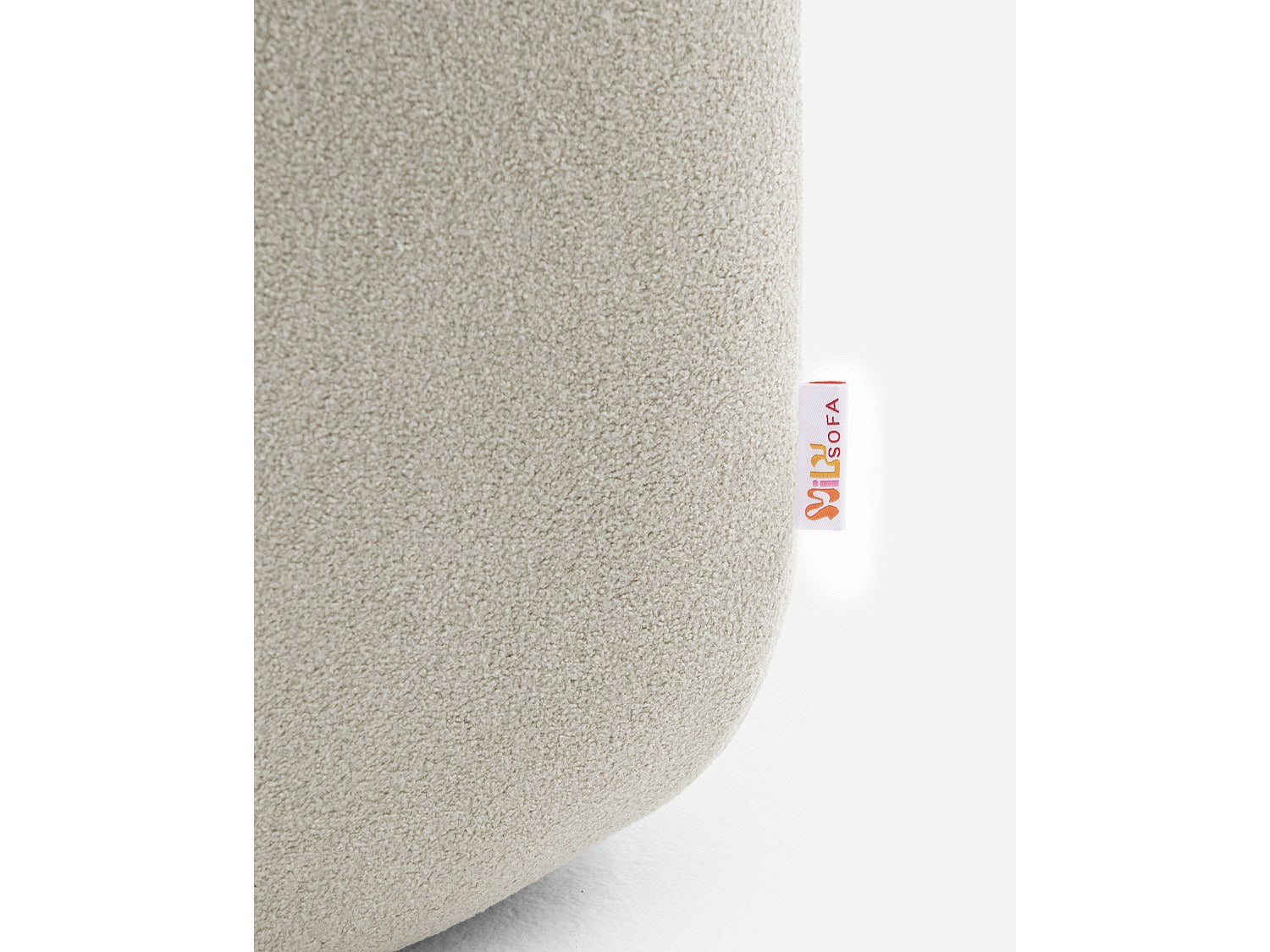 Canapé modulable 2 places beige tissu