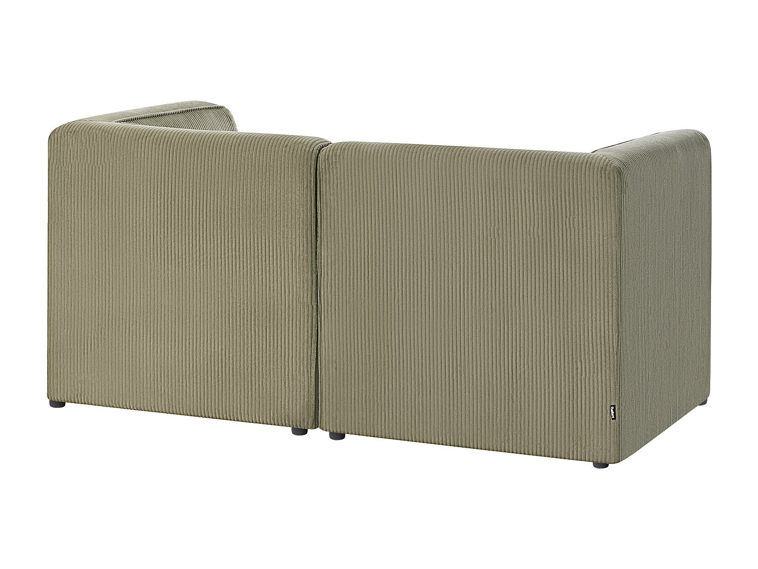 Canapé modulable 2 places vert velours