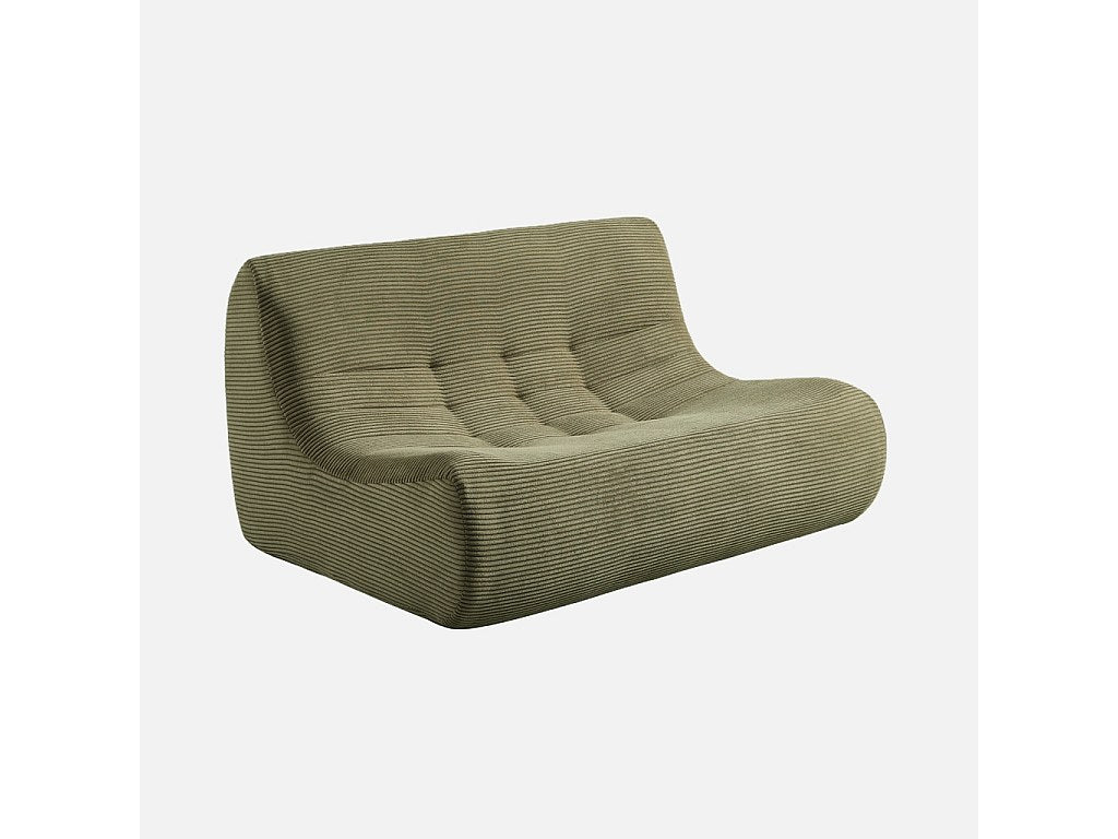 Angle pour canapé modulable 5 places vert velours