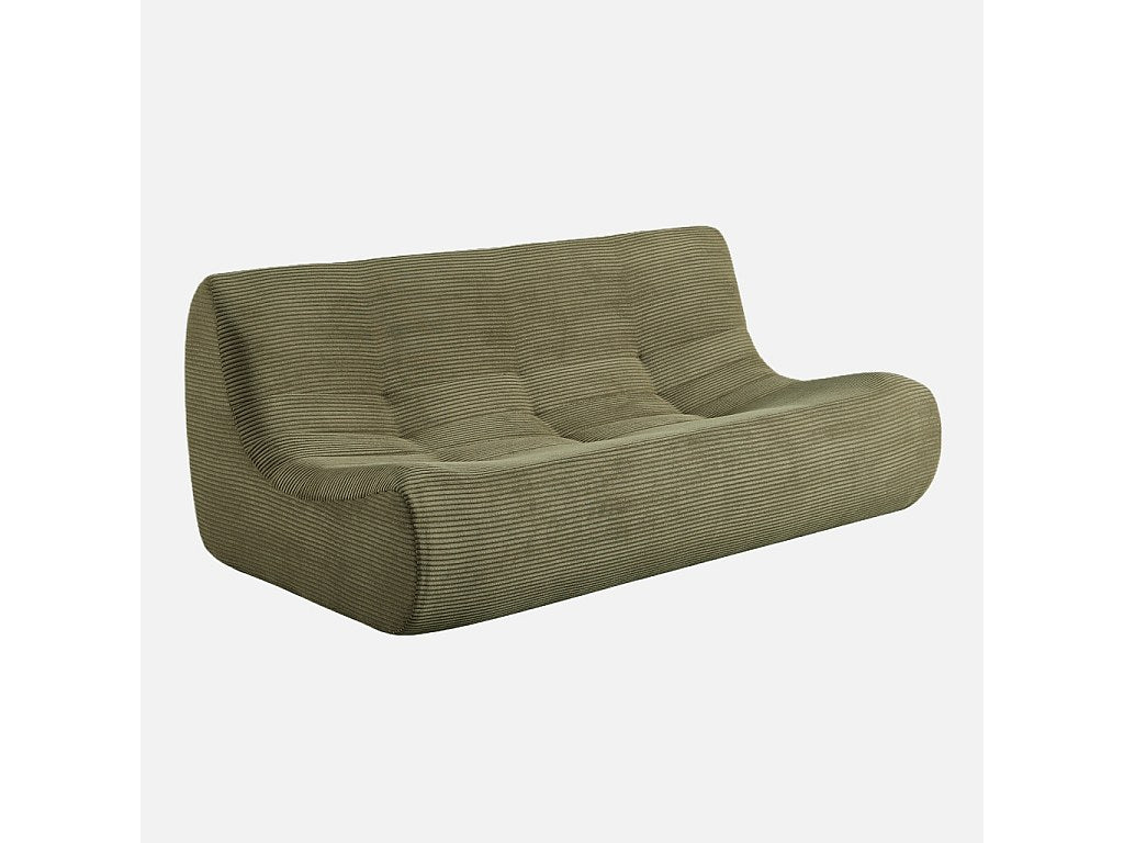 Angle pour canapé modulable 7 places vert velours